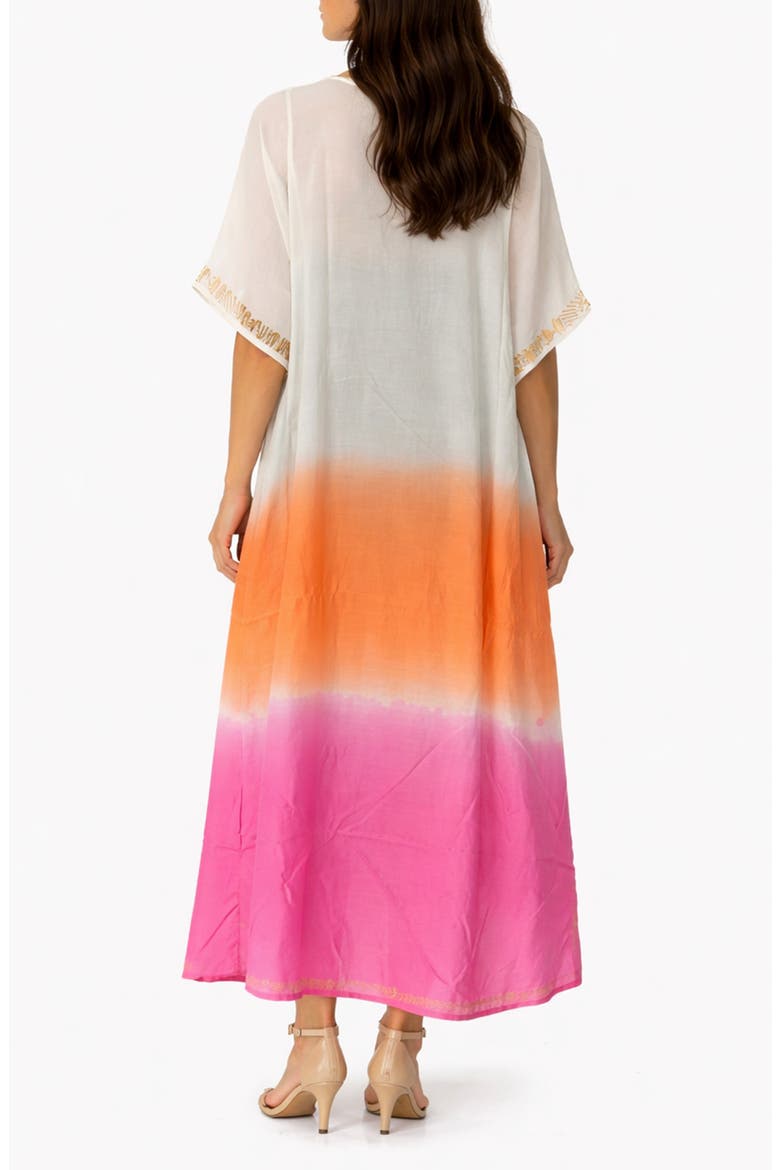 Long Ombré Cotton Cover-Up, Alternate, color, PINK