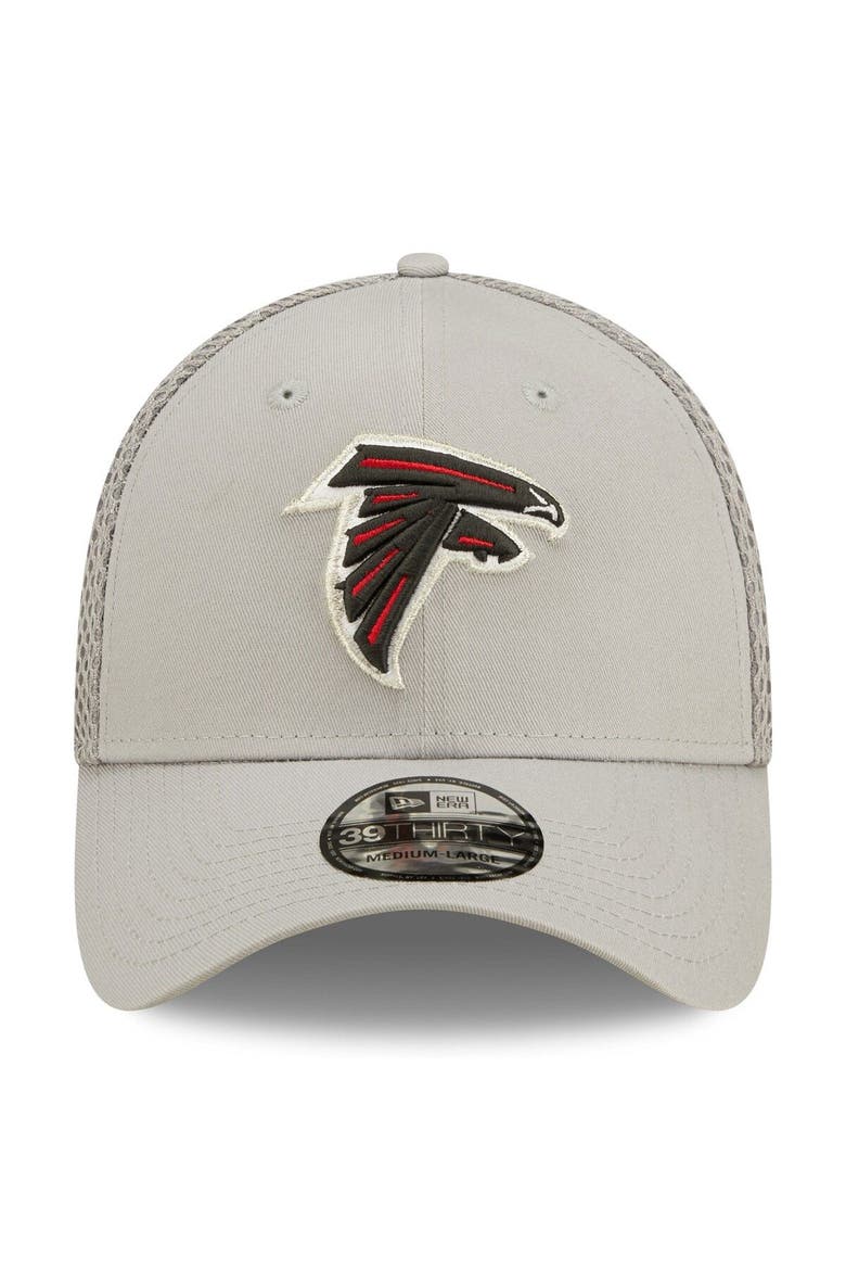 Men's New Era Gray Atlanta Falcons Team Neo 39THIRTY Flex Hat, Alternate, color, Gray