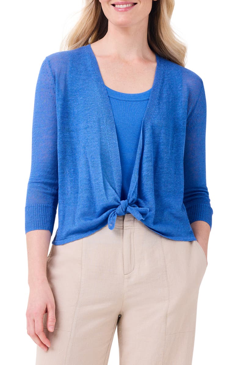 NIC+ZOE 4-Way Linen Blend Convertible Cardigan, Alternate, color, 