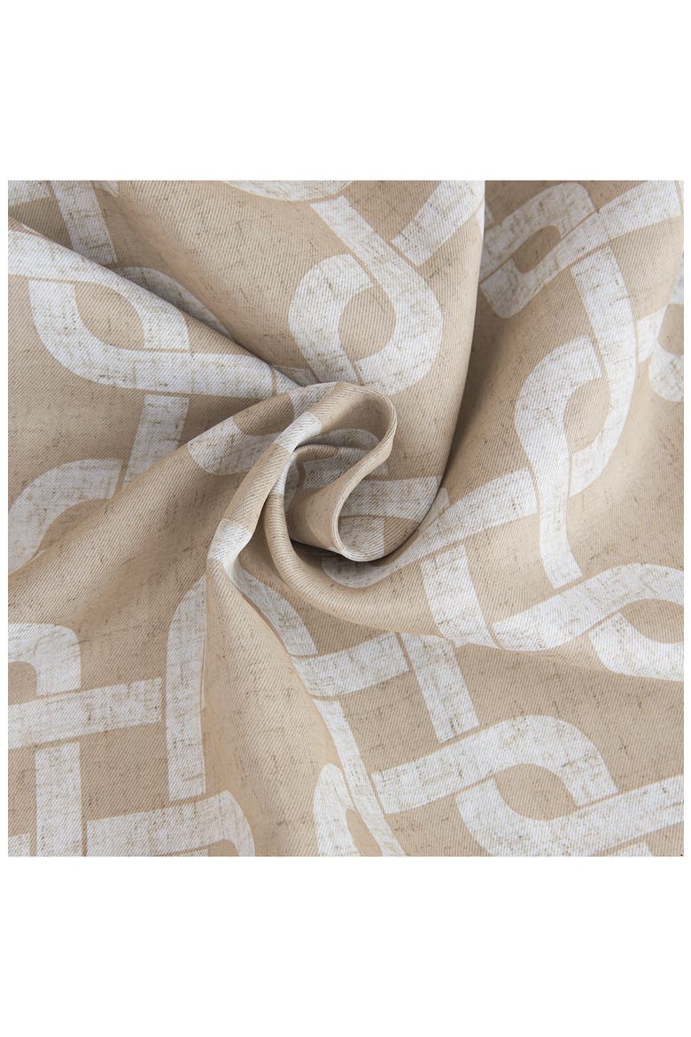 Interlock Single Blackout Panel Curtain, Alternate, color, SAND