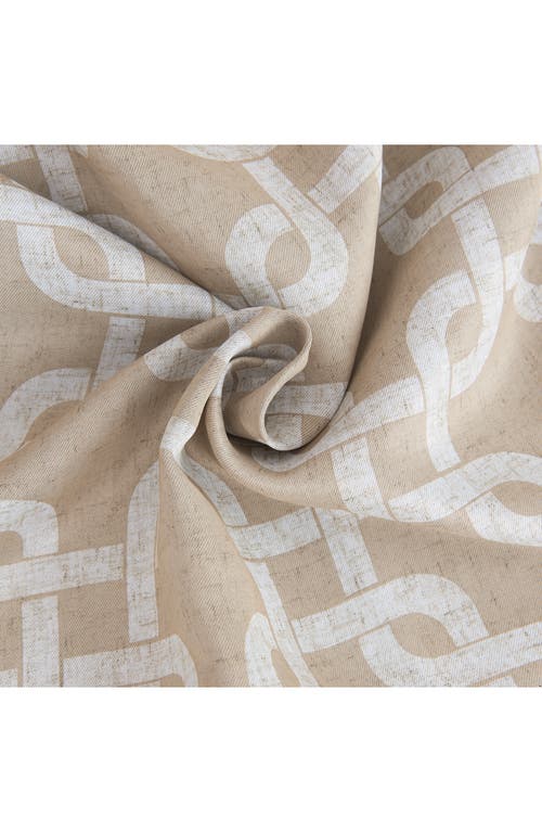 Dainty Home Interlock Single Blackout Panel Curtain In Nude