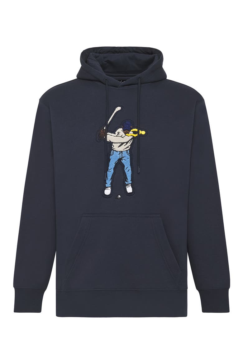 Swingman Core Fleece Hoodie, Main, color, MIDNIGHT NAVY
