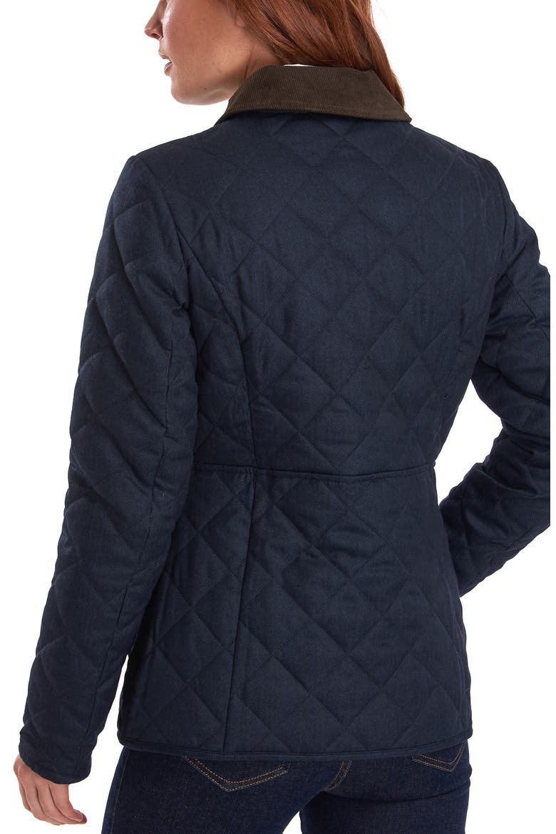 Helvellyn Quilted Jacket, Alternate, color, NAVY HERRINGBONE/ CLASSIC