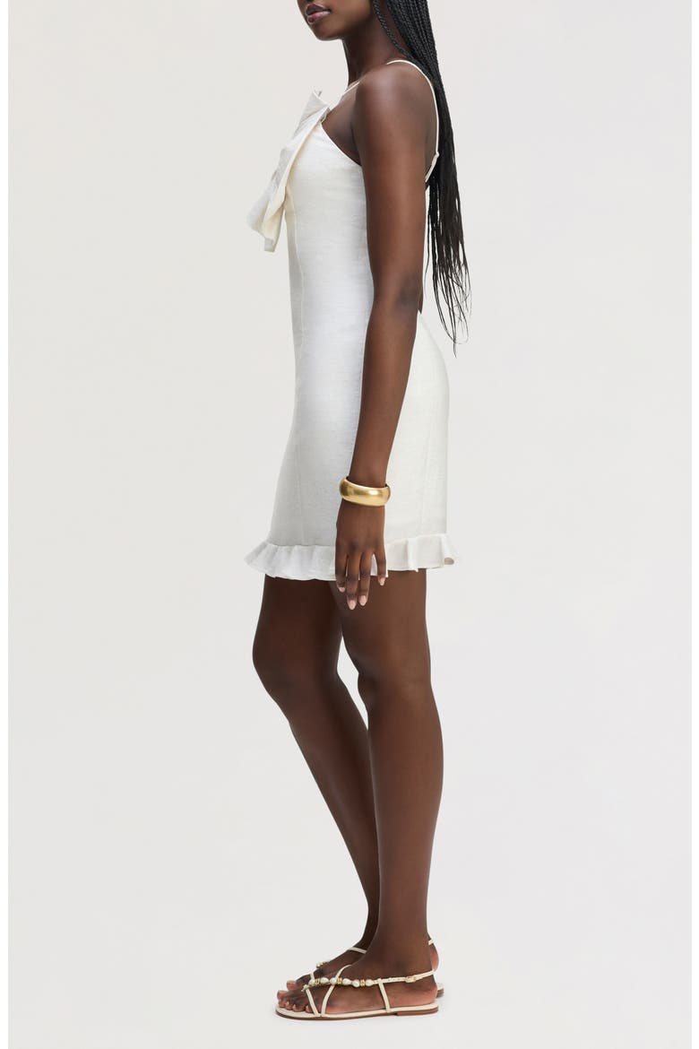 3D Flower Minidress, Alternate, color, ECRU