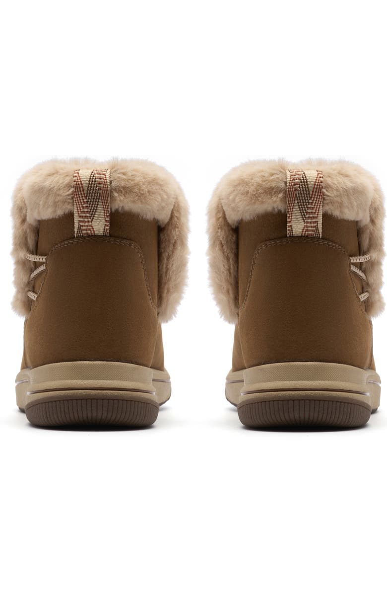 Clarks<sup>®</sup> Breeze Faux Fur Lined Boot - Wide Width Available, Alternate, color, Dark Tan Combi