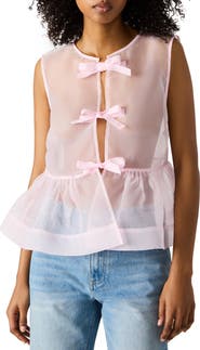 Steve Madden Paulina Sheer Sleeveless Top