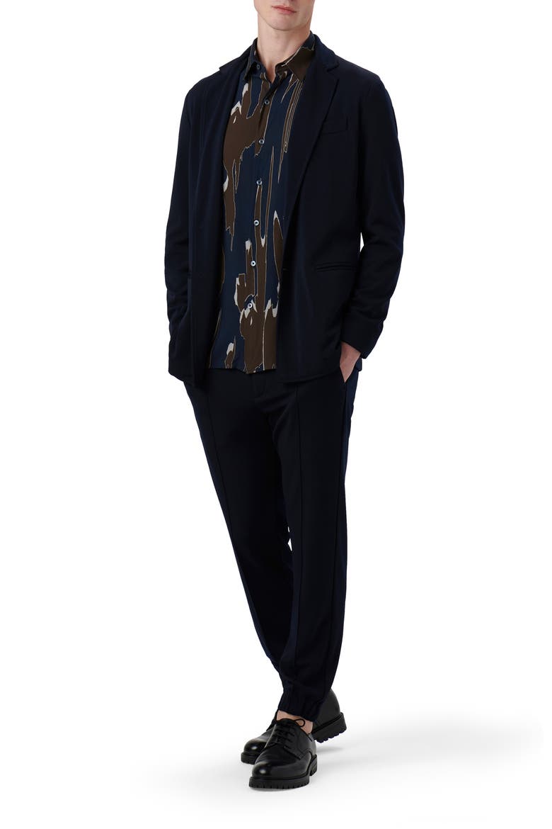 Knit Blazer, Alternate, color, NAVY