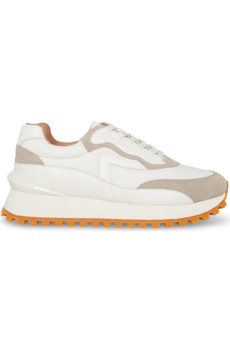 Blondo Lois Retro Waterproof Running Sneaker, Alternate, color, White Multi