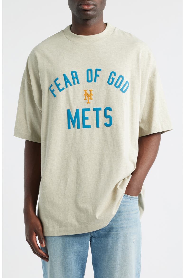 Mets '90s Fit Cotton Graphic T-Shirt, Main, color, HOMESTEAD HEATHER