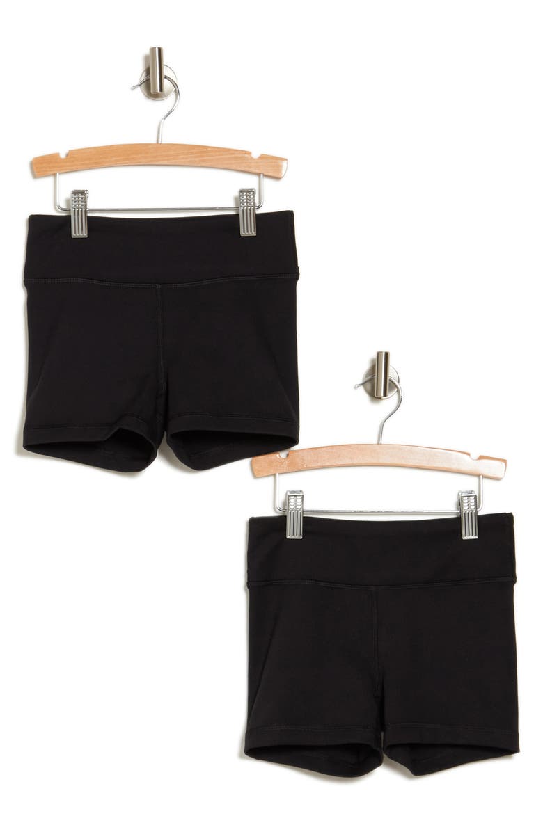 90 DEGREE BY REFLEX Kids' Pack of 2 3-Inch Bike Shorts, Main, color, 