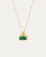 Ottoman Hands Noa Emerald Pendant Necklace