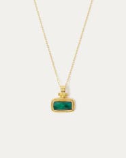 Ottoman Hands Noa Emerald Pendant Necklace