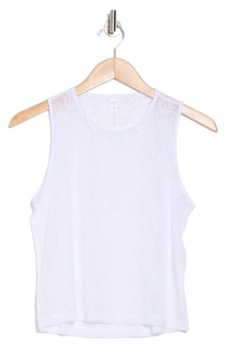 X by Gottex Lace Sleeveless Top, Alternate, color, White