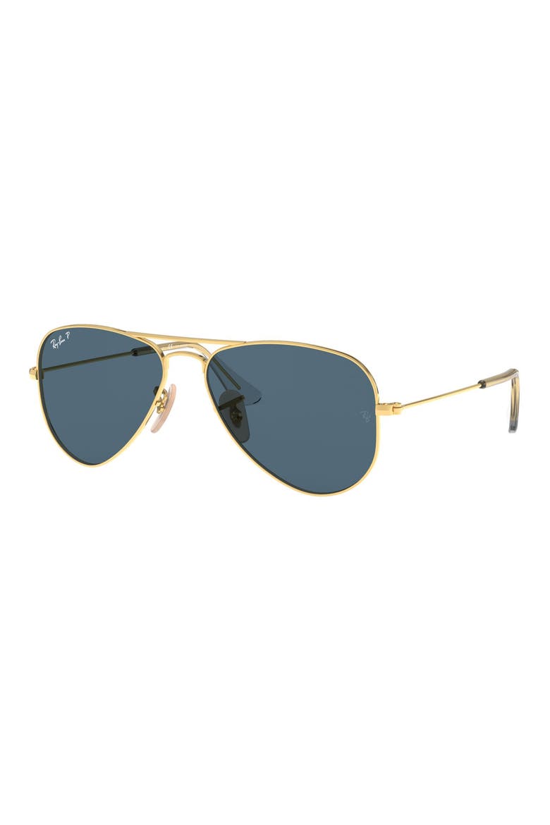 Aviator Pilot 52mm Aviator Sunglasses, Alternate, color, GOLD/ DARK BLUE POLARIZED