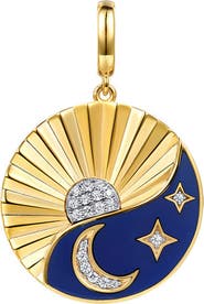Gabriel & Co. Sun & Moon Diamond Charm
