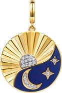 Gabriel & Co. Sun & Moon Diamond Charm