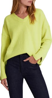 Favorite Daughter The William V-Neck Wool & Cashmere Blend Sweater