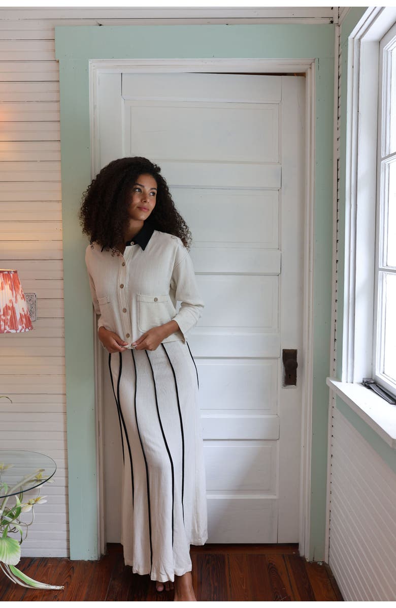 By Tess Collection Paige Blouse, Alternate, color, Ivory