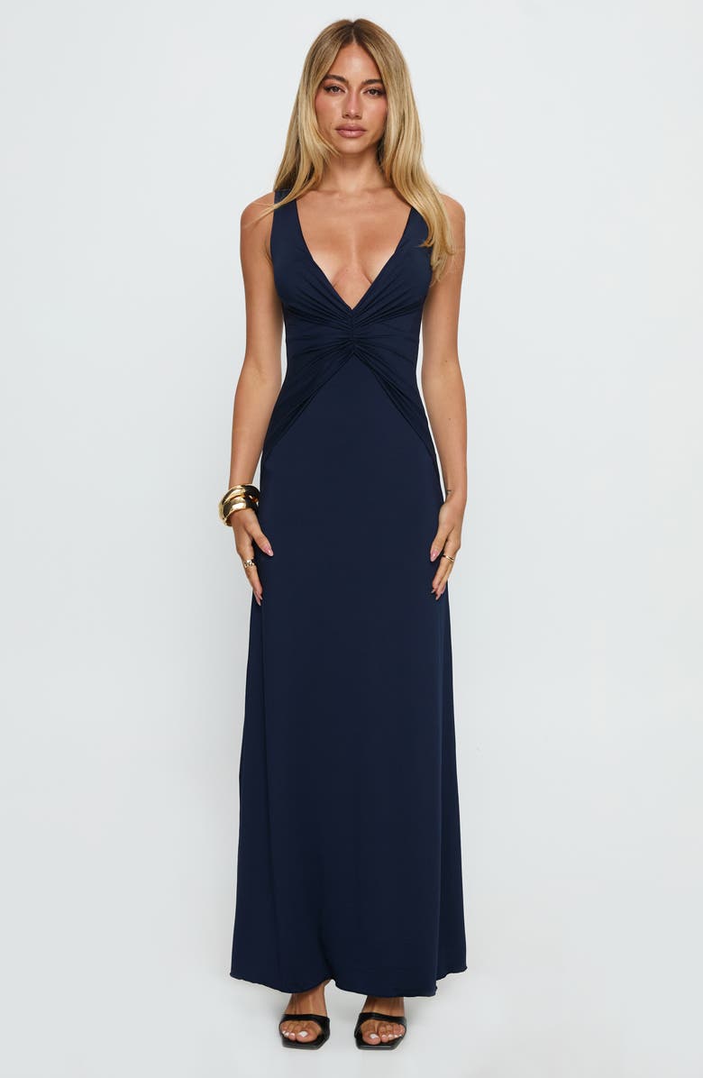 Princess Polly Frederica Plunge Neck Maxi Dress, Alternate, color,