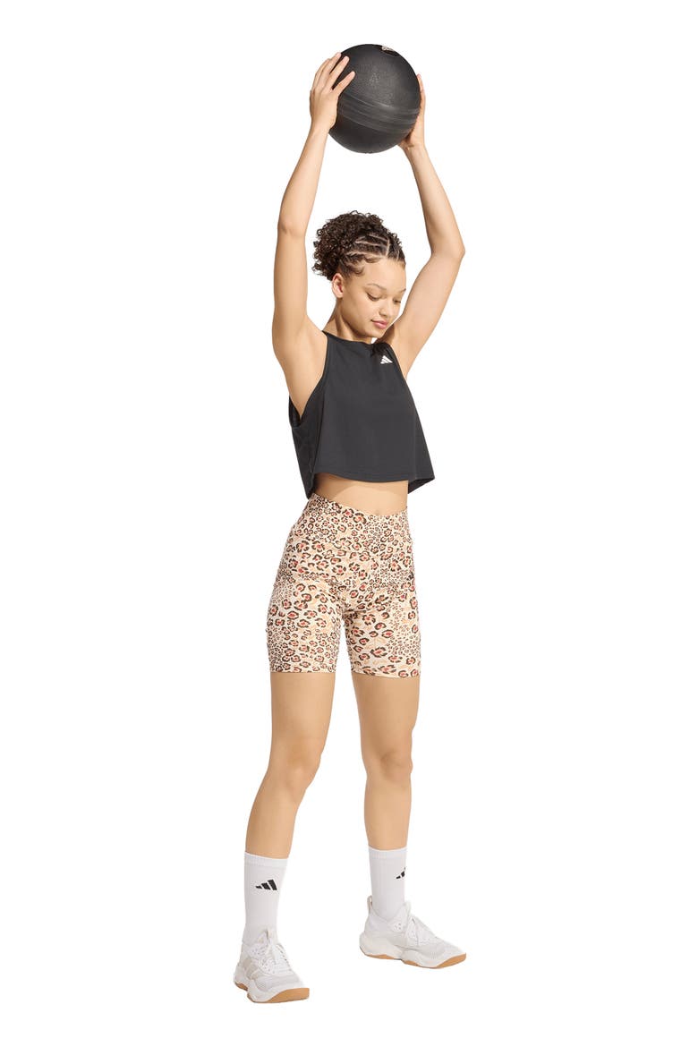 x FARM Rio Bike Shorts, Alternate, color, ECRU/ MULTI/ BROWN