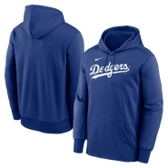 Nike Men's Nike Royal Los Angeles Dodgers Primary Wordmark Therma Hoodie