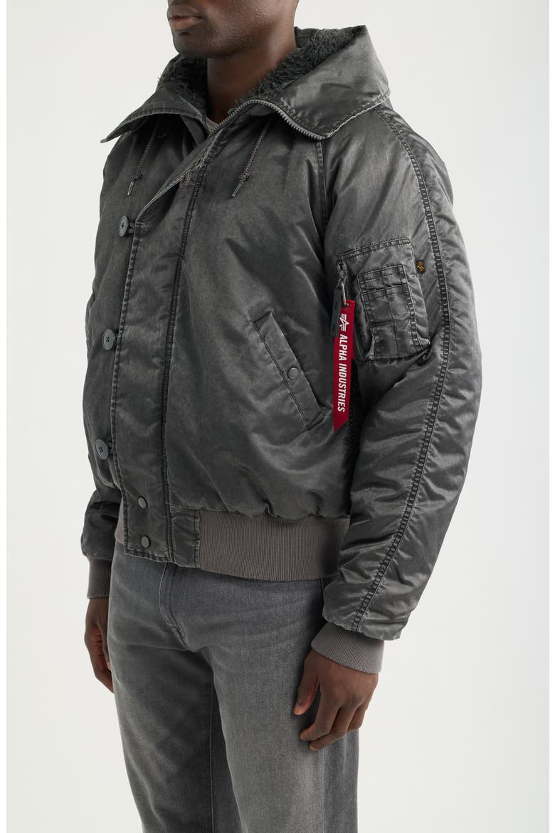 N-2B Heritage Fit Parka, Alternate, color, BLACK