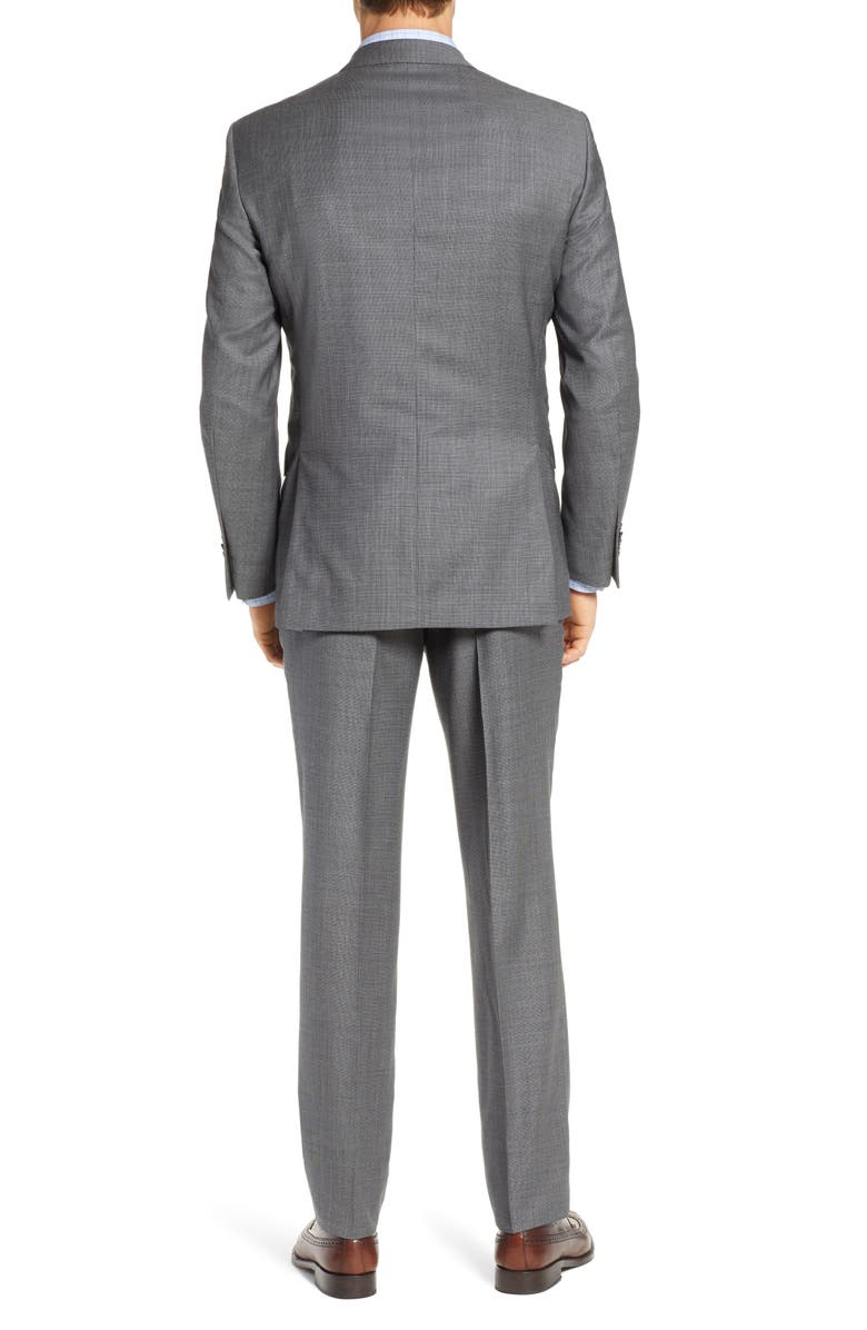 Peter Millar Flynn Classic Fit Houndstooth Wool Suit, Alternate, color, 