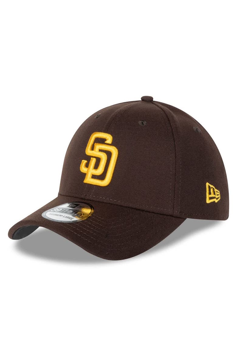 New Era Men's New Era Brown San Diego Padres 2025 MLB Postseason Side Patch 39THIRTY Flex Hat, Alternate, color, Brown