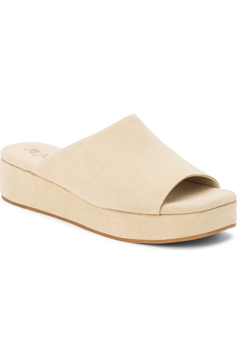 Matisse Lido Platform Wedge Slide Sandal, Main, color, Sand