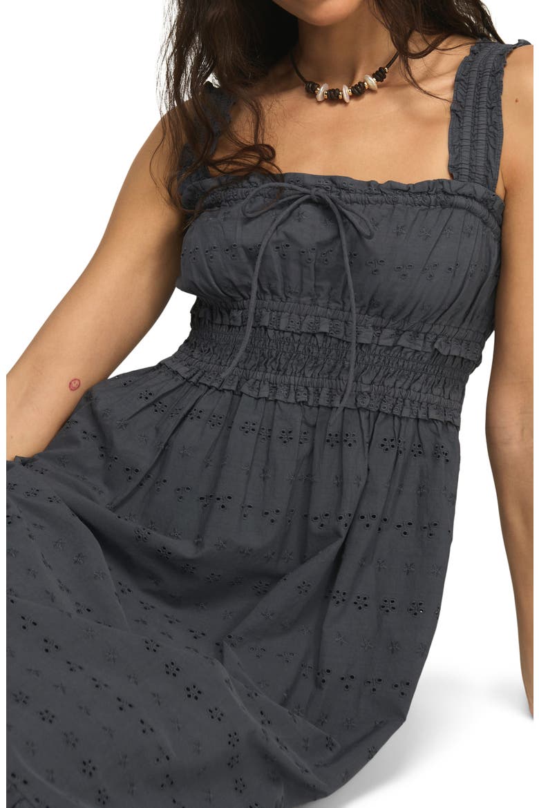 Schiffley Eyelet Lace Midi Sundress, Alternate, color, OMBRE BLUE