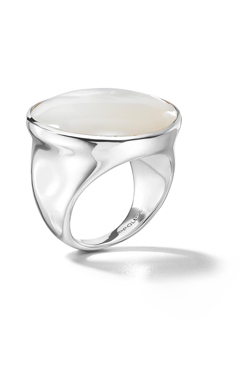 Ippolita Rock Candy Luce Round Mother-of-Pearl Sterling Silver Ring, Alternate, color, 
