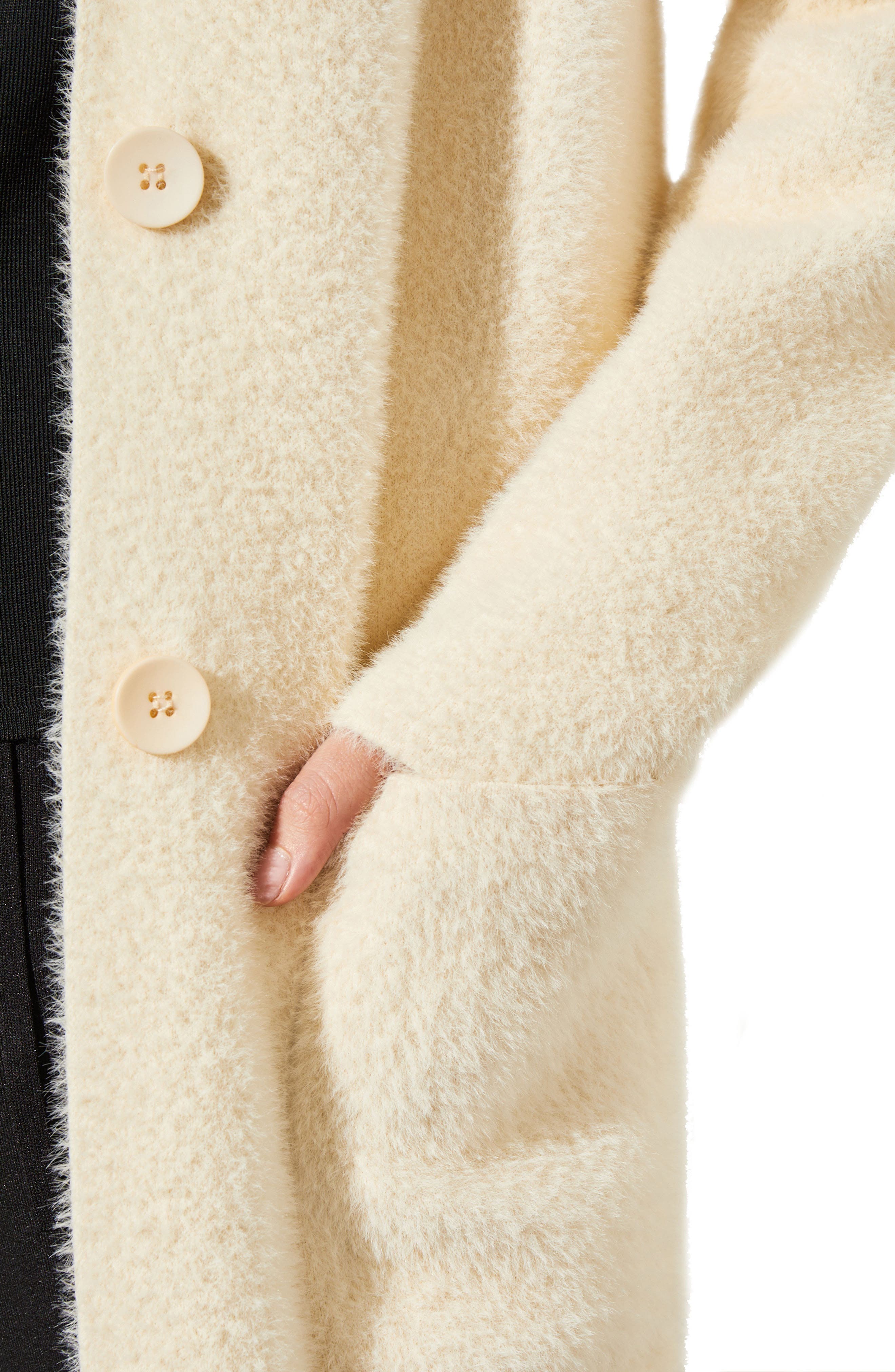 Ming Wang Fuzzy Knit Jacket (Women) | Nordstrom