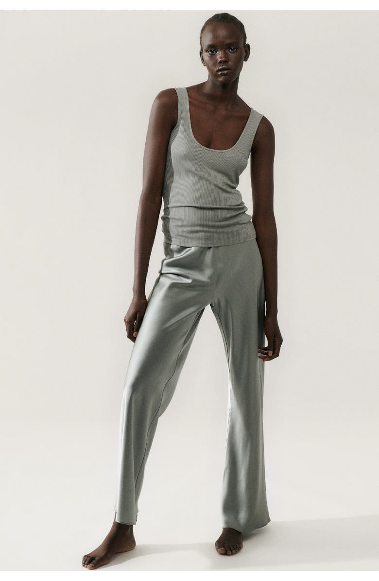 SILK LAUNDRY RIBBED TANK MOON, Alternate, color,