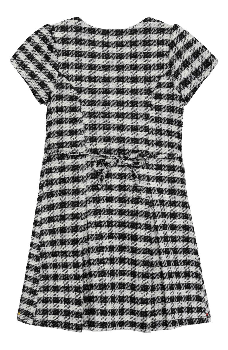 Speechless Kids' Drop Waist Bouclé Dress, Alternate, color, Black/ Ivory