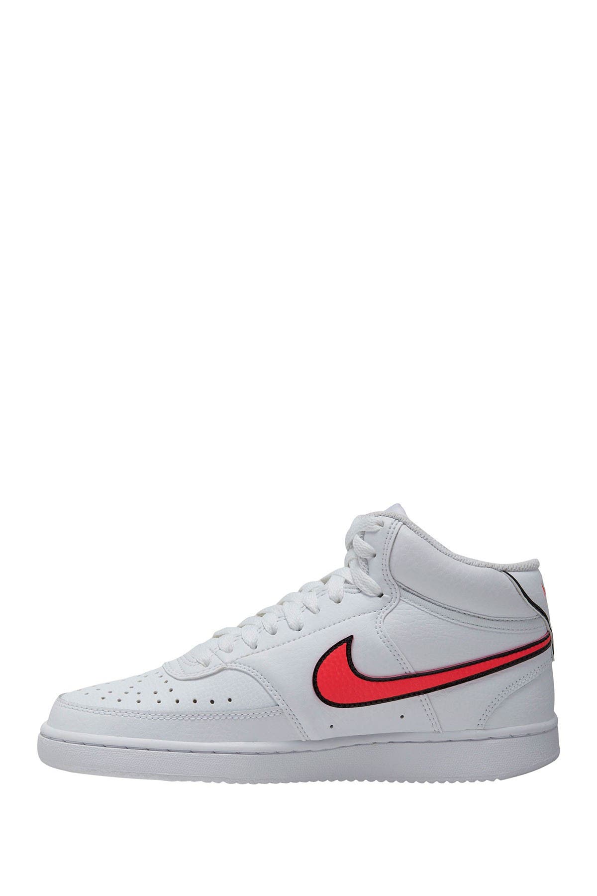 Nike Court Vision Mid Sneaker, Alternate, color, 102 White/Flhcrn