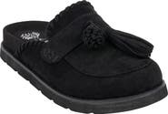 GOOD CHOICE NEW YORK Lenox Faux Suede Tassel Clog