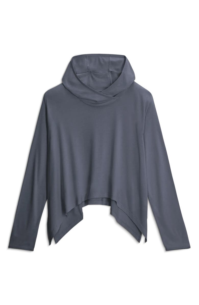 Free Fly Lightweight Crop Hoodie, Alternate, color, Storm Cloud