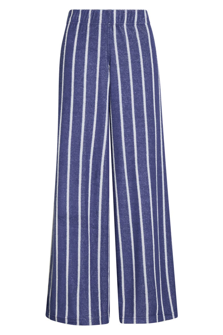 Beach Stripe Terry Cloth Pants, Alternate, color, BAY BLUE AND WHITE STRIPE
