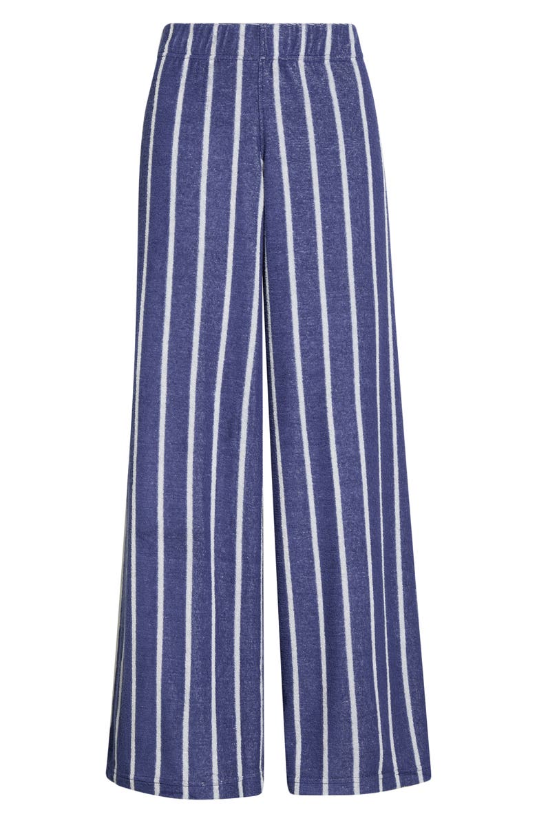 Marine Layer Beach Stripe Terry Cloth Pants, Main, color, Bay Blue And White Stripe
