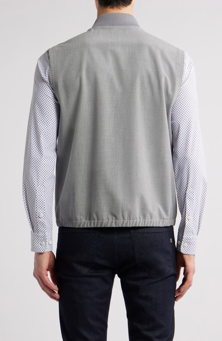 BOSS Hanry Zip Vest, Alternate, color, Medium Grey