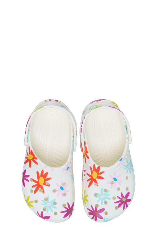 Crocs Kids' Daisy Classic Clog In Gray