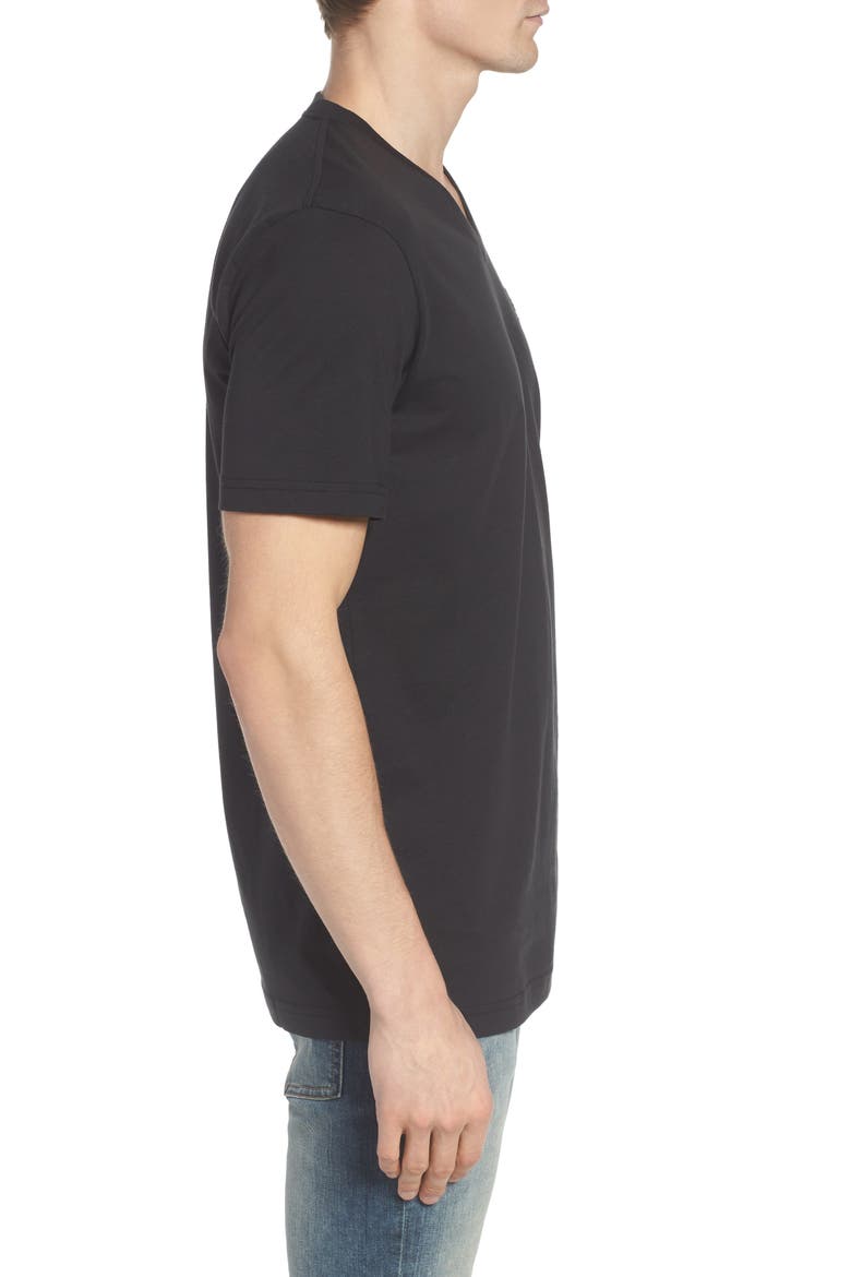 V-Neck T-Shirt, Alternate, color, BLACK