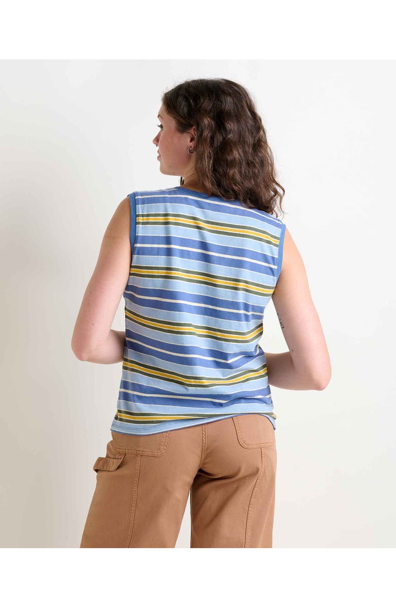 Toad & Co Women's Grom V-Neck Tank, Alternate, color, Weathered Blue Stripe