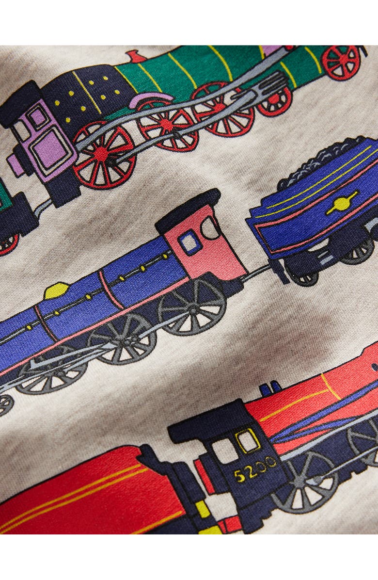 Mini Boden Kids' Train Long Sleeve Cotton Graphic T-Shirt, Alternate, color, 