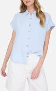 Blu Pepper Solid Short Sleeve Button-Up Shirt