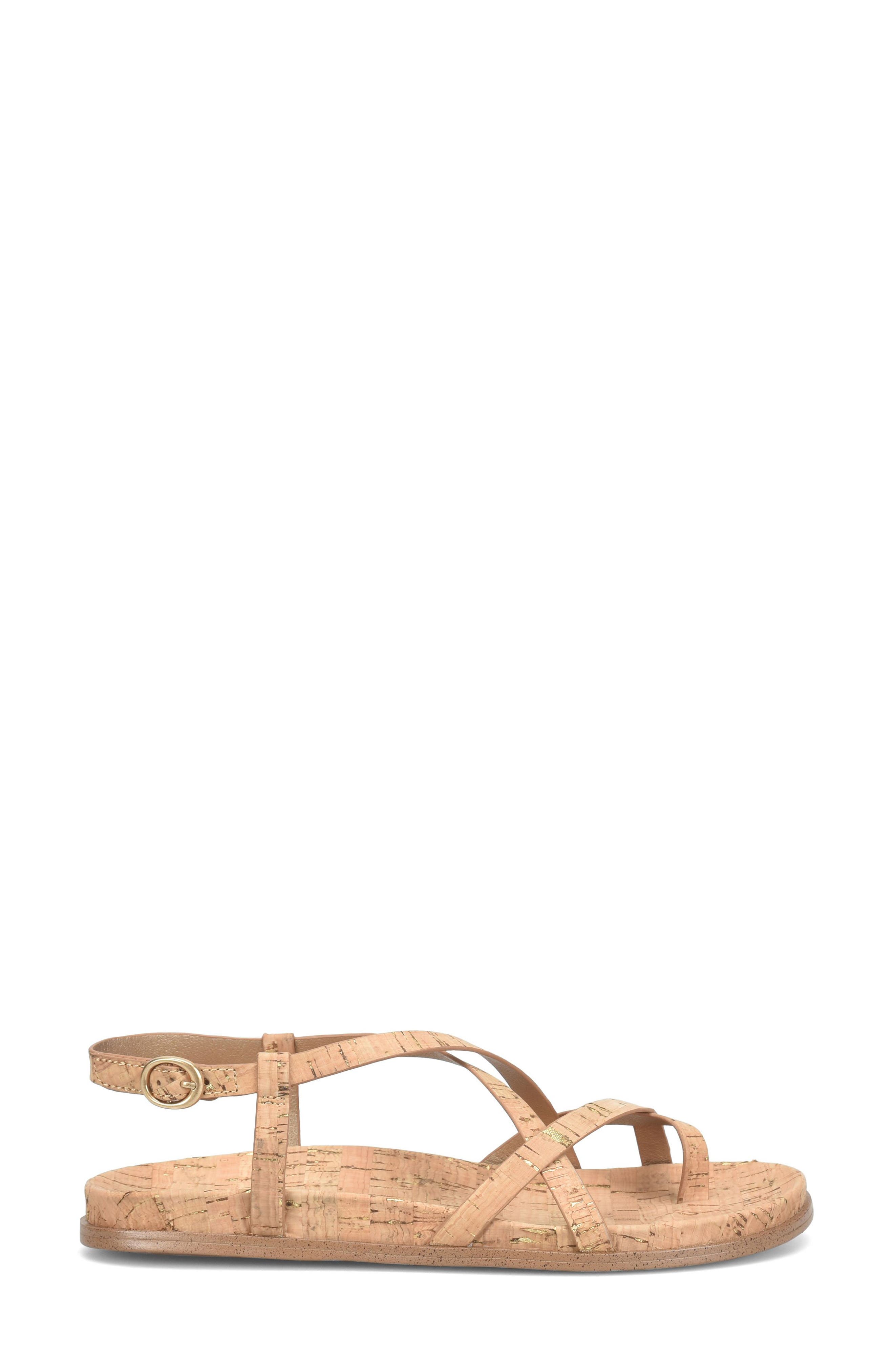 Arica Toe Loop Sandal, Alternate, color, CORK
