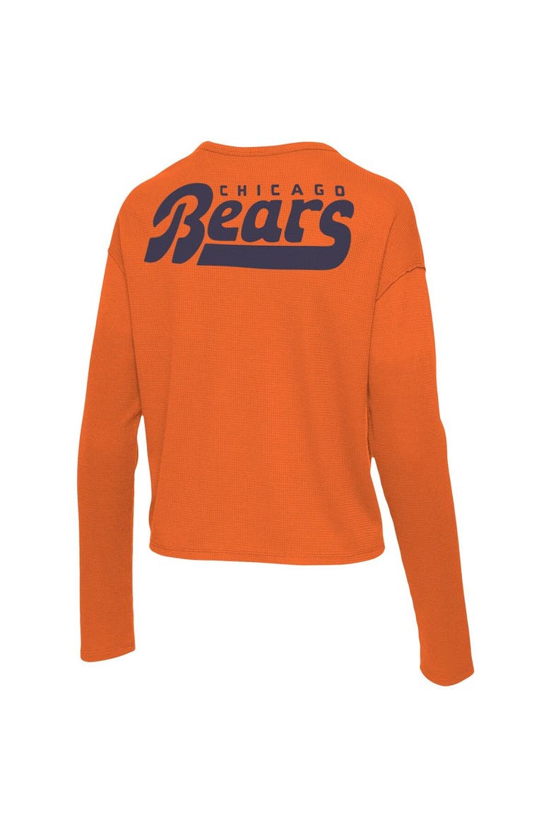 Women's Junk Food Orange Chicago Bears Pocket Thermal Long Sleeve T-Shirt, Alternate, color, Orange
