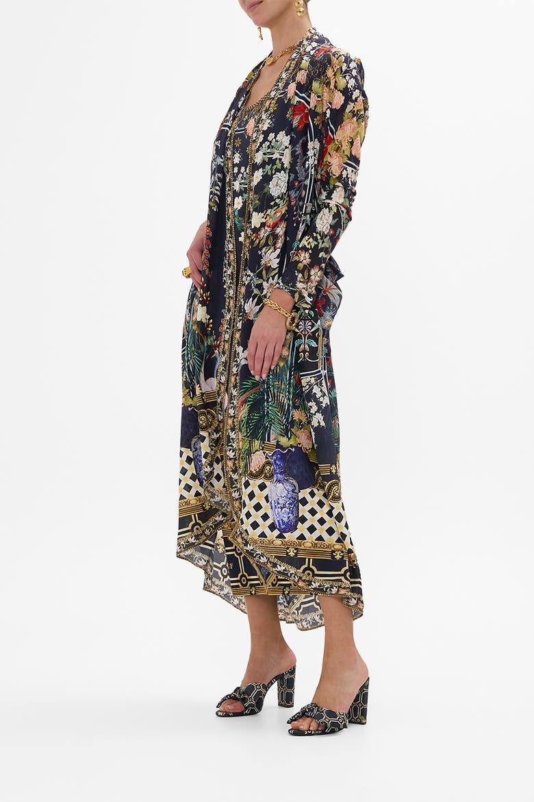 Long Casual Jacket With Pockets Palacio Poetry, Alternate, color, Palacio Poetry