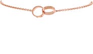 Pre-Owned Cartier Love Interlocking Bracelet 18K Rose Gold
