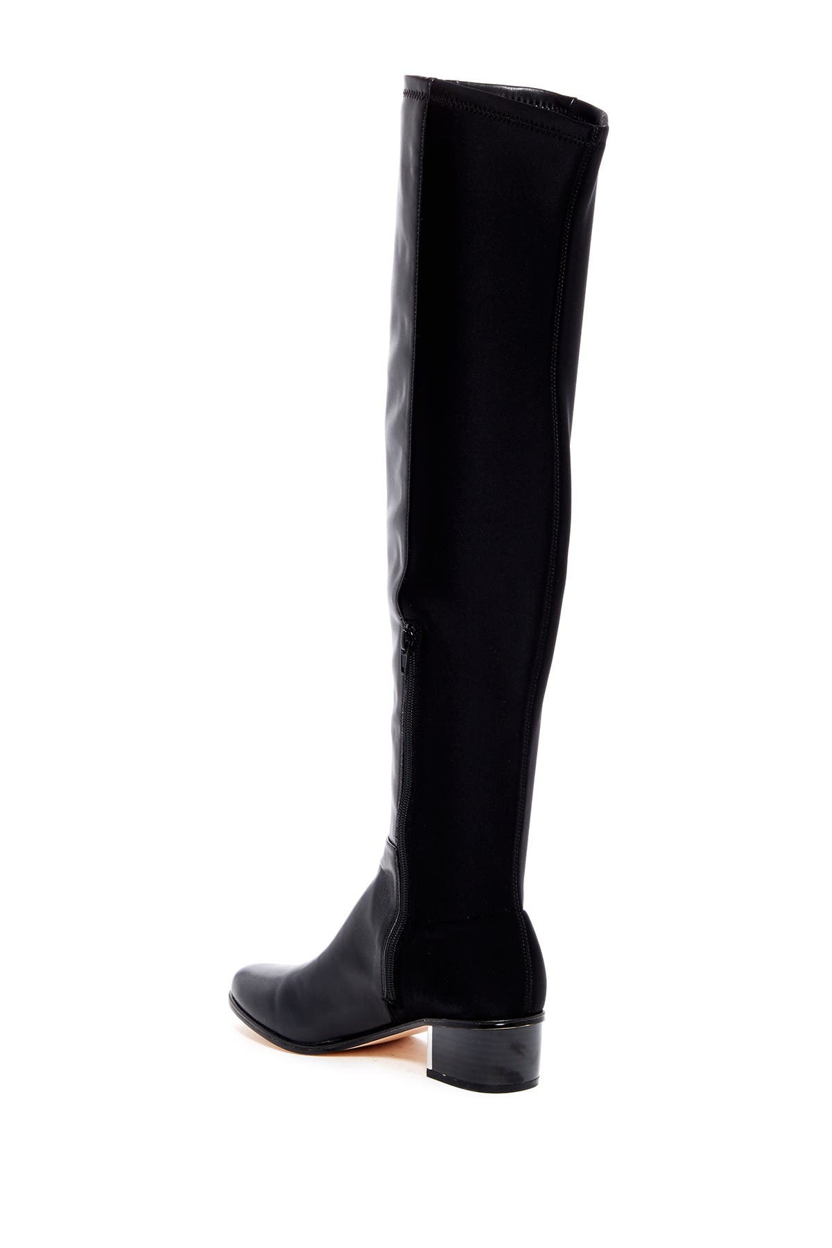 CK CALVIN KLEIN Carney Stretch Nappa Leather & Neoprene Over-the-Knee Boot, Alternate, color, 